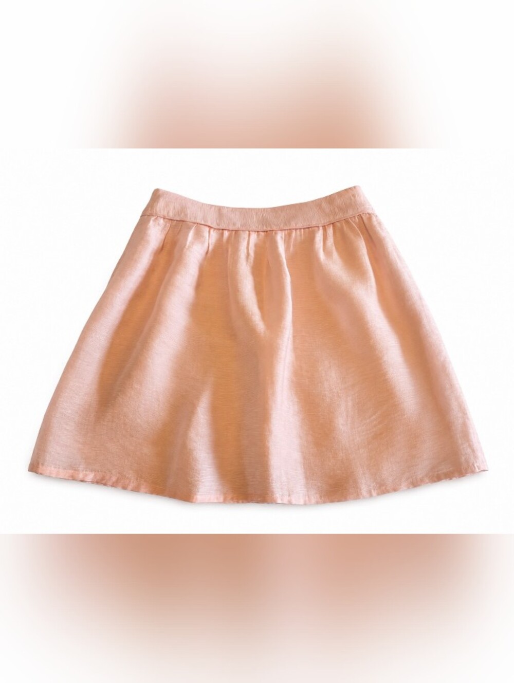 LOFT A-Line Skirt in Soft Peach
